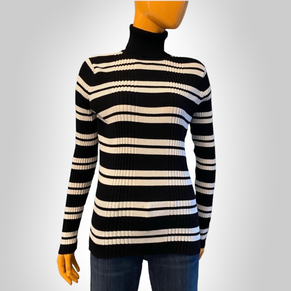 UNITED STATES SWEATERS Striped Turtleneck
